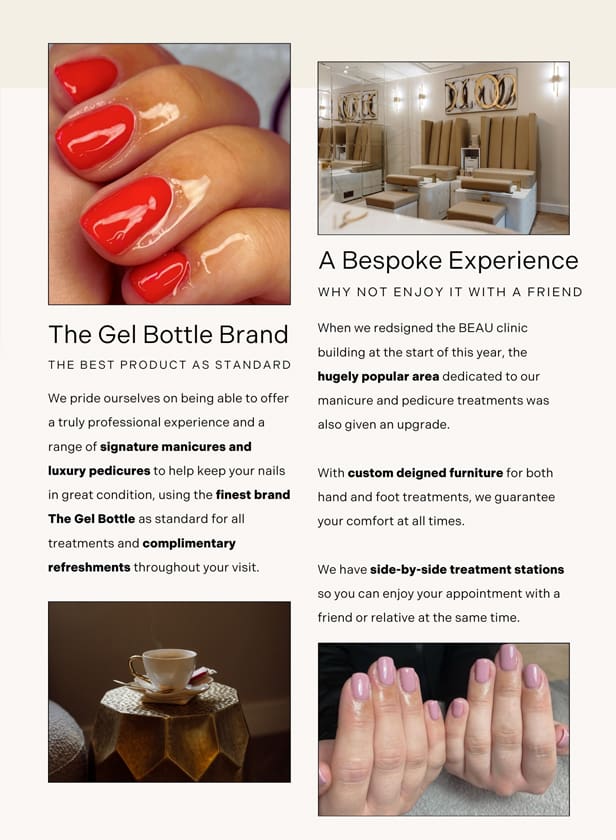 Signature Manicures and Luxury Pedicures