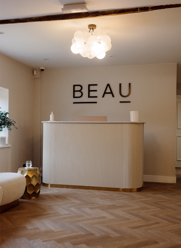 Beau Clinic reception and waiting area