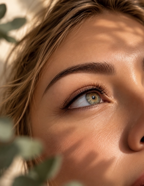Close-up of naturally defined eyes representing Semi-Permanent Lash Line Enhancement at Beau Clinic